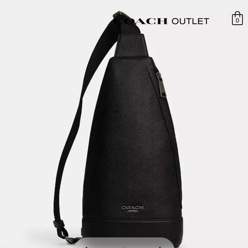 Coach Black Men's Belt Bag New with tags intact and receipt